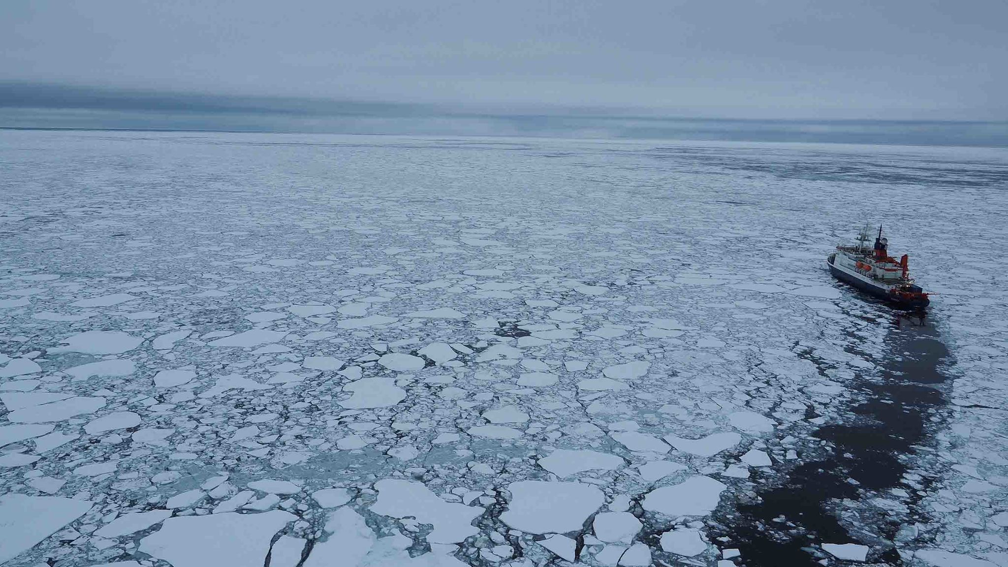 MOSAiC Polarstern im Eis