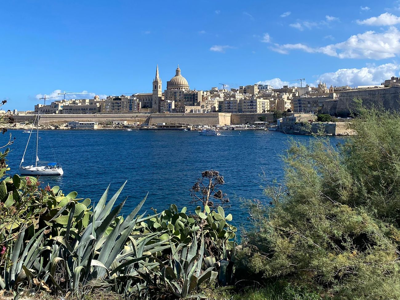 The view of Valletta, capital of Malta.