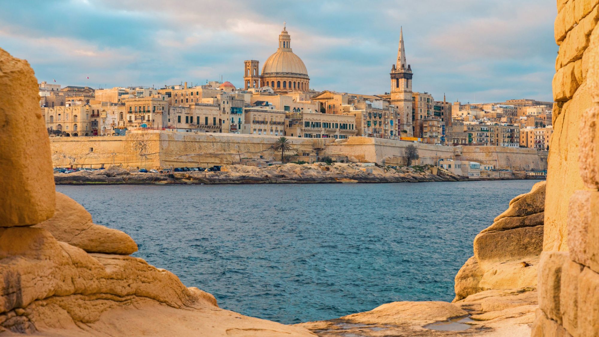 A photo of the skyline of Valletta, the capital of Malta